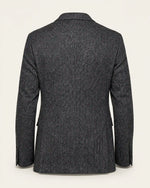 Signature Men's Grey Herringbone Wool Blend Two Button Blazer