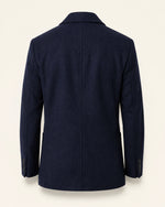 Signature Men’s Navy Blue Double Breasted Wool Blend Blazer