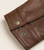 Men’s Cognac Harrington Real Leather Jacket