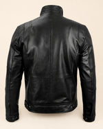 Men’s Premium Black Leather Biker Jacket
