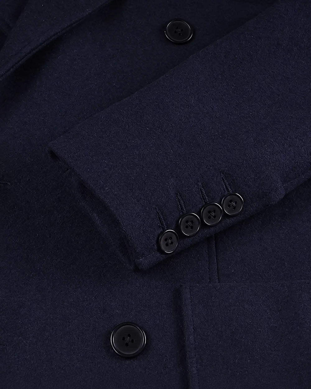 Signature Men’s Navy Blue Double Breasted Wool Blend Blazer