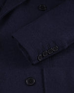 Signature Men’s Navy Blue Double Breasted Wool Blend Blazer