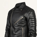 Men’s Armand Black Leather Biker Jacket