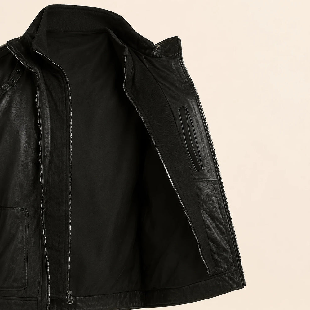 Black Leather Jacket for Men’s – Genuine Leather Jacket