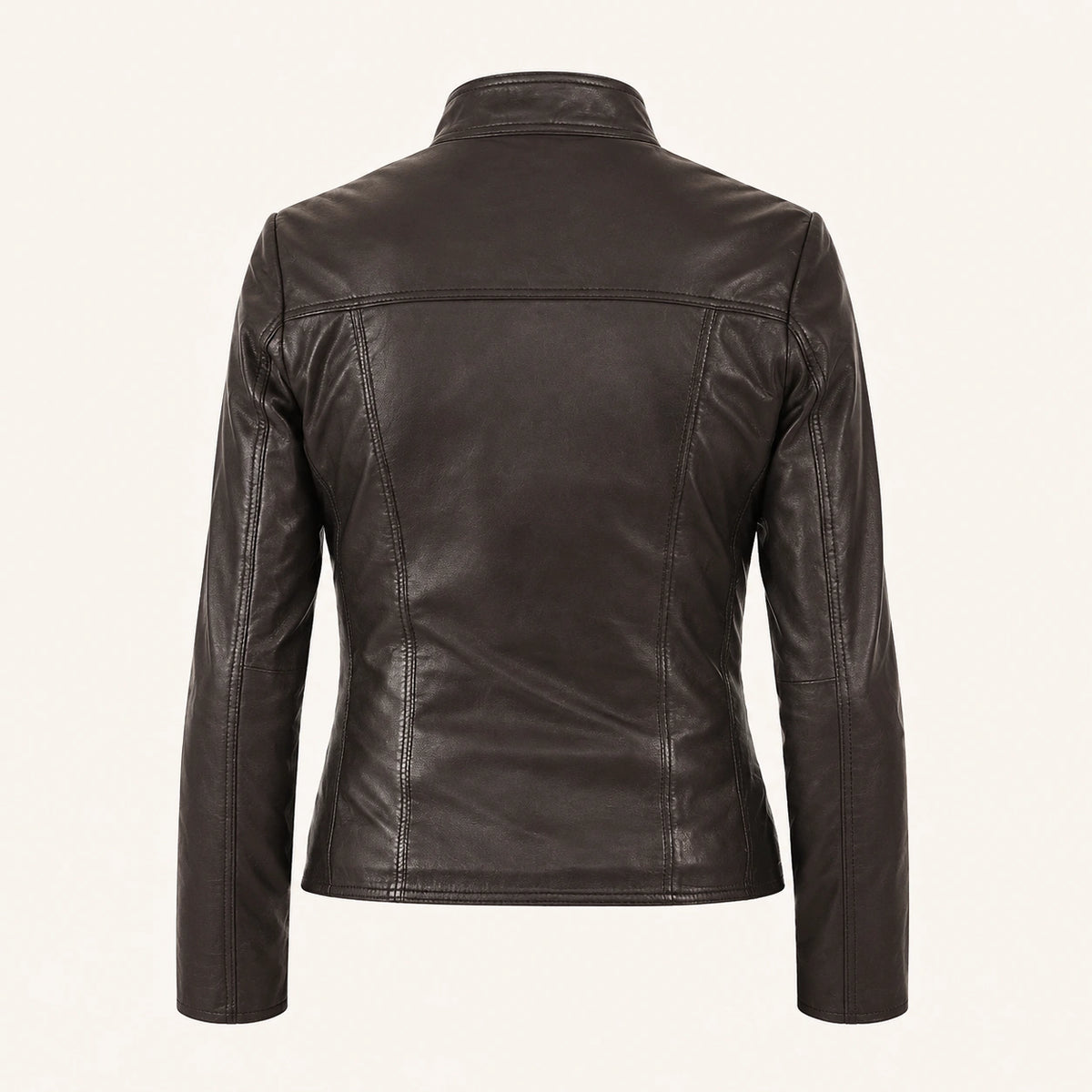 Premium Black Leather Motorcycle Jacket Women