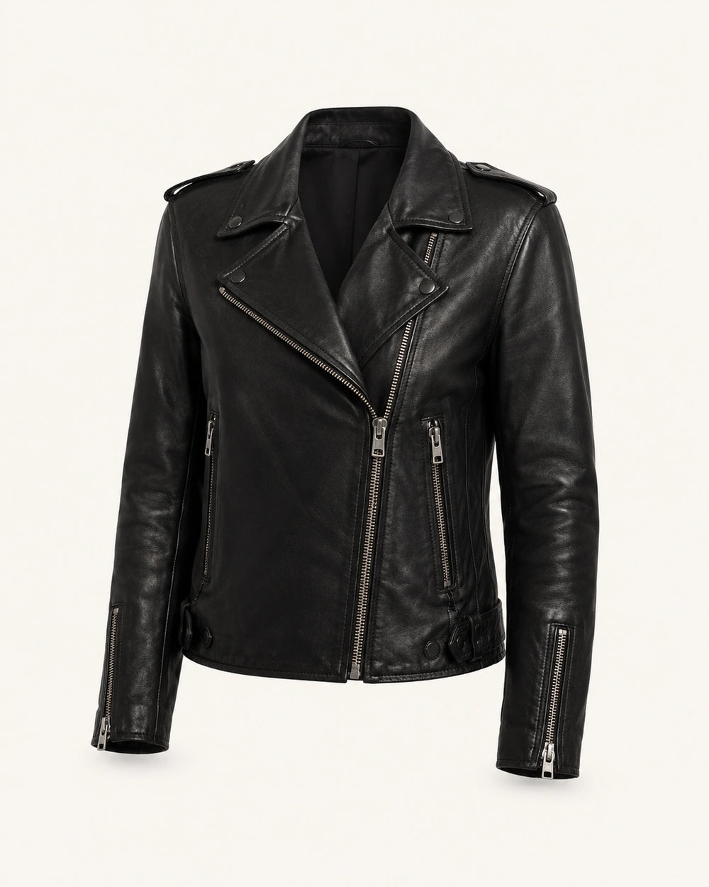 The Royal Bryce Dallas Howard Deep Cover Black Biker Jacket