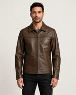 Men's Premium Brown Leather Jacket