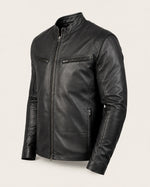 The Royal Men's Iconic Black Leather Jacket