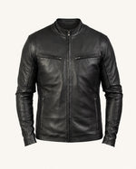 The Royal Men's Iconic Black Leather Jacket