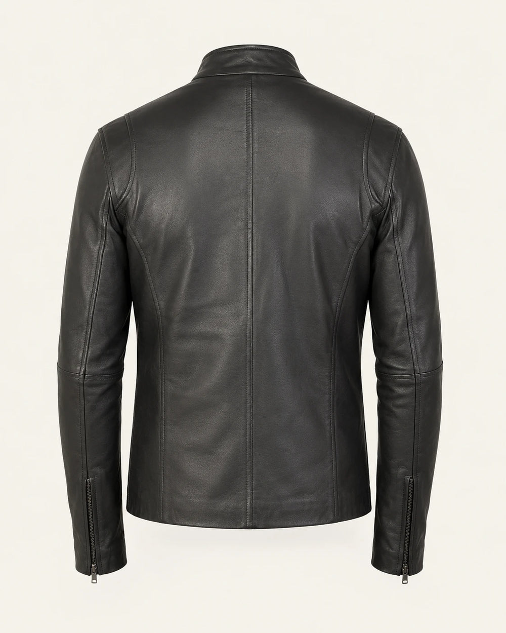 The Royal Men's Iconic Black Leather Jacket