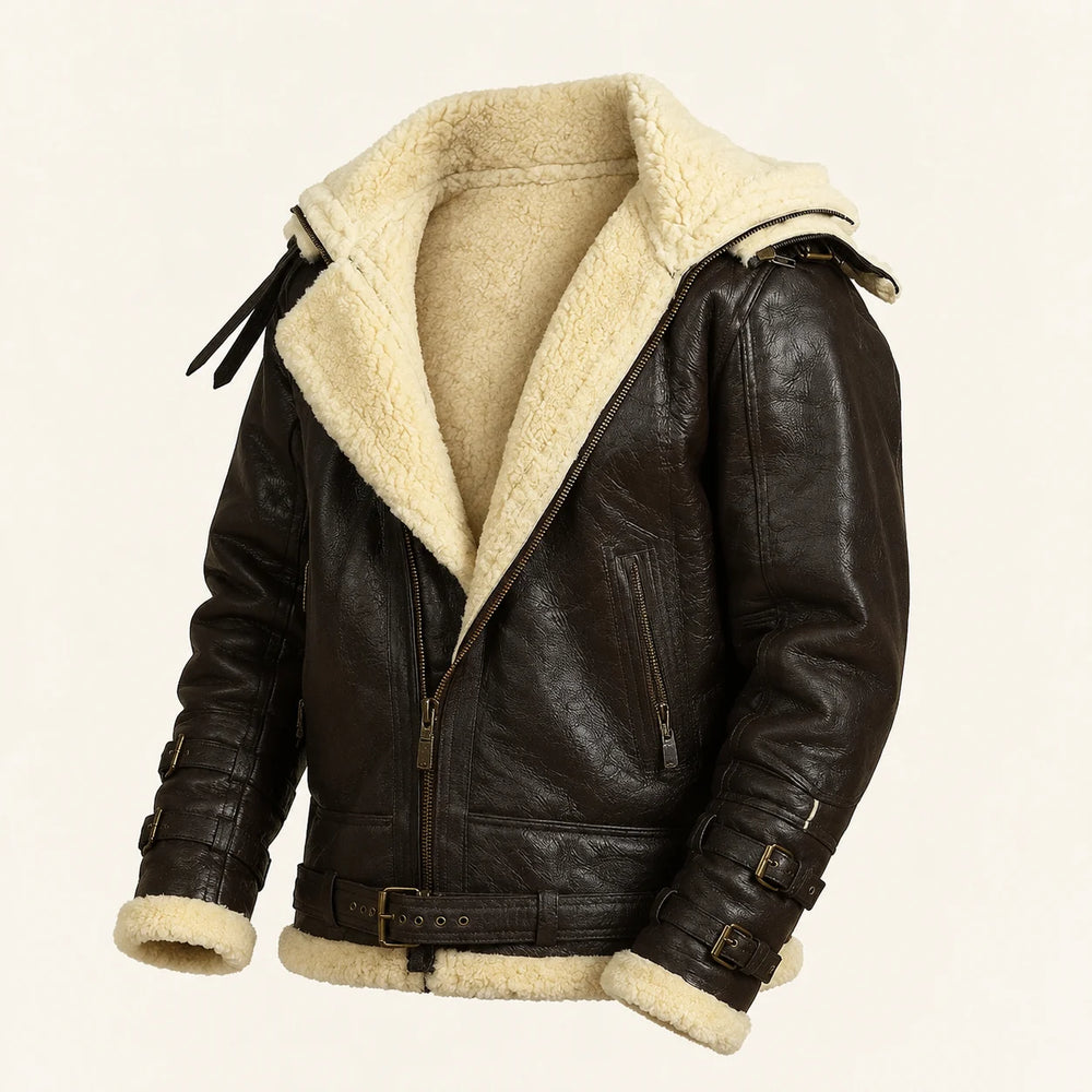 Premium Men’s RAF Aviator Bomber Leather Jacket