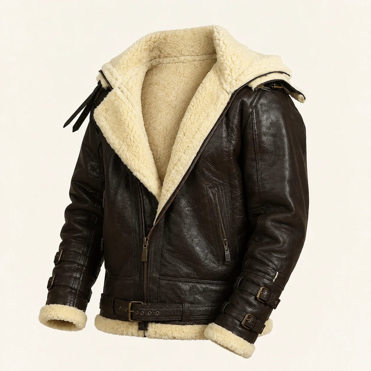 Premium Men’s RAF Aviator Bomber Leather Jacket