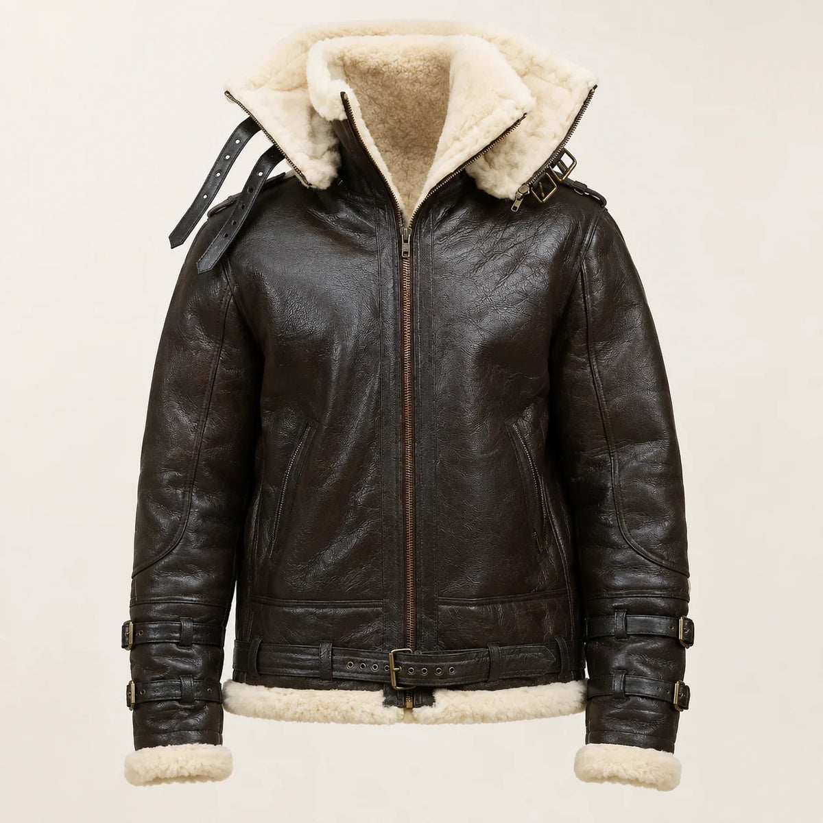 Premium Men’s RAF Aviator Bomber Leather Jacket