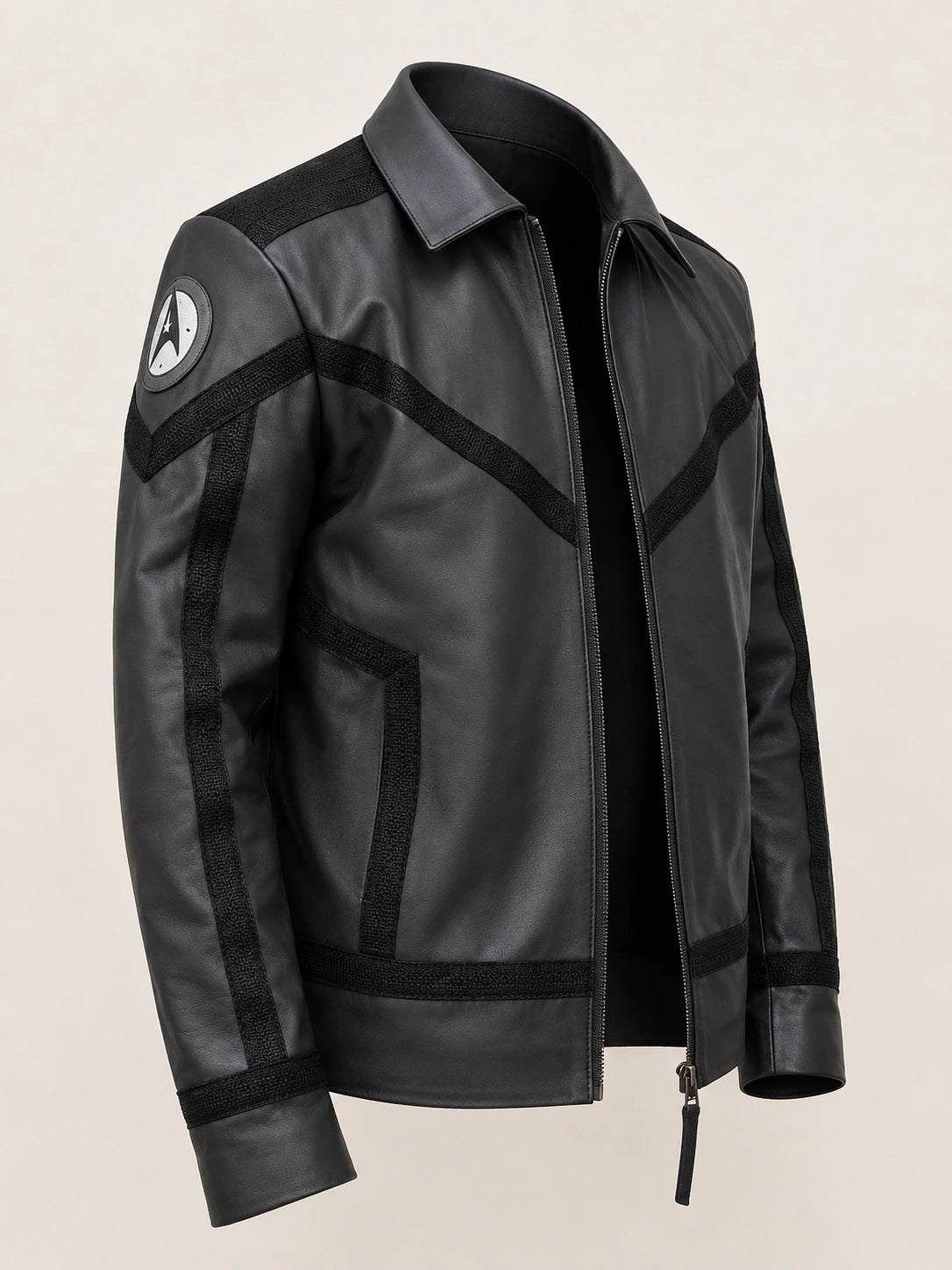 Star Trek Strange New Worlds Captain Pike Men's Leather Jacket