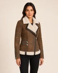 Virgin River Melinda Monroe Women's Brown Shearling Leather Jacket