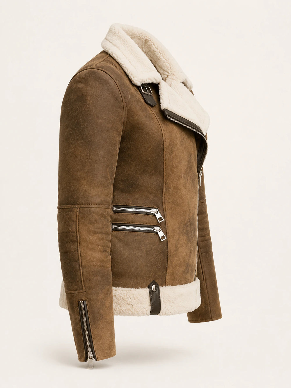 Virgin River Melinda Monroe Women's Brown Shearling Leather Jacket