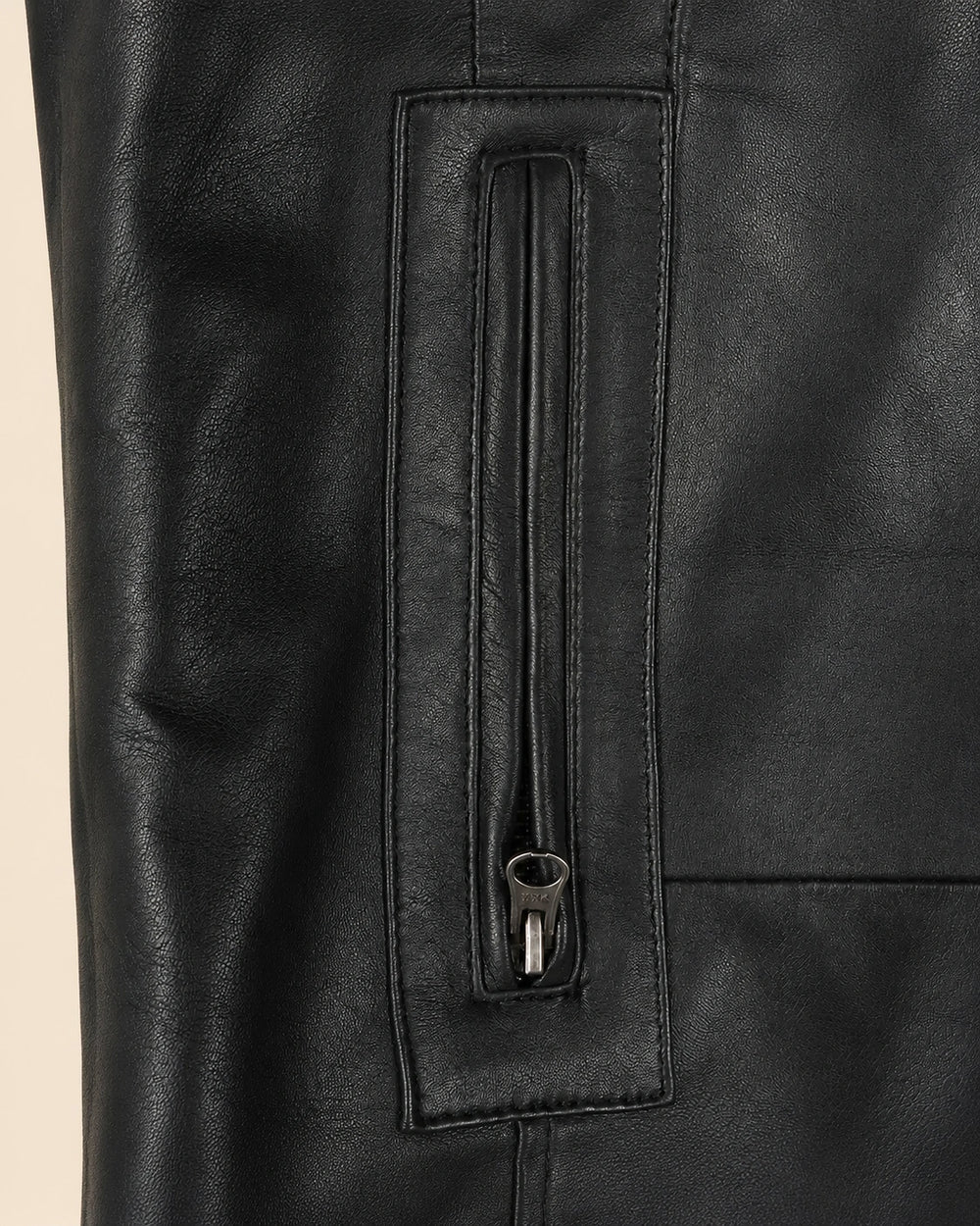 The Royal Bristol Mens Real Leather Black Car Coat