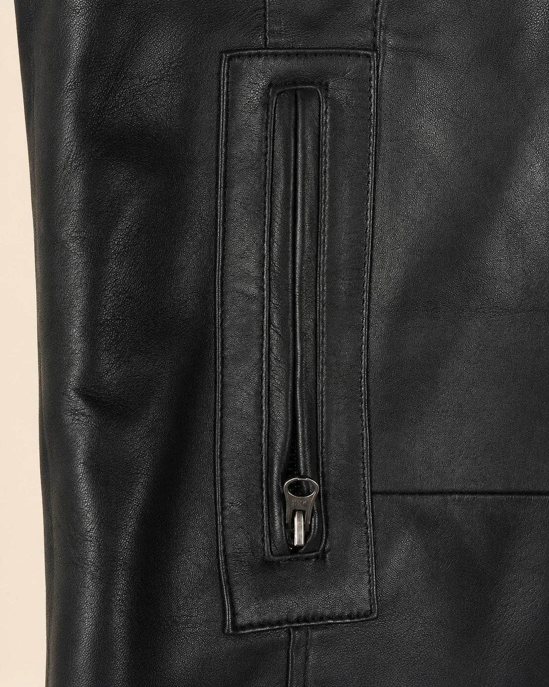 The Royal Bristol Mens Real Leather Black Car Coat