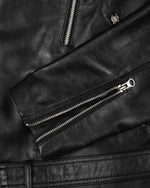 Signature Men's Black Leather Biker Jacket