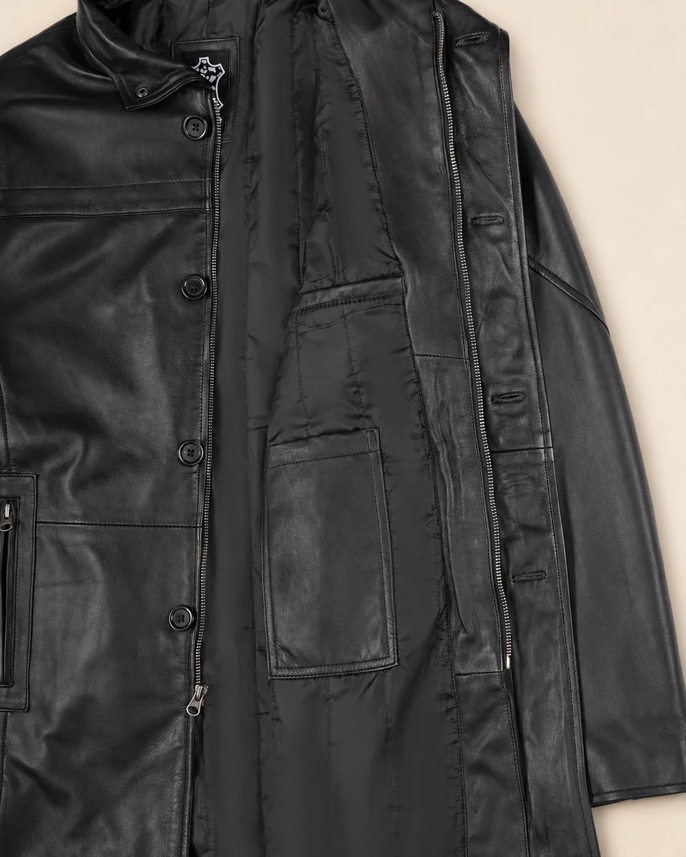 The Royal Women's JET Black Leather Biker Style Jacket